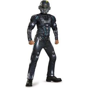 Spartan Locke Classic Muscle Halo Microsoft Costume, Small/4-6 Black